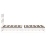 vidaXL Cadre de lit sans matelas blanc 75x190 cm bois de pin massif
