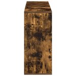 vidaXL Buffet chêne fumé 120x30x75 cm bois d'ingénierie