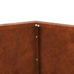 vidaXL Jardinière 2 Pièces Rouillé 50 x 50 x 40 cm