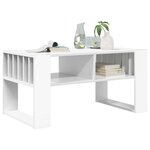 vidaXL Table basse Blanc 92 x 49 5 x 45 cm Bois d'ingénierie