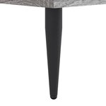 vidaXL Cadre de lit sonoma gris 200x200 cm bois d'ingénierie