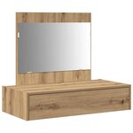 vidaXL Table de Toilette Marron 83 x 40 x 70 cm Bois d'ingénierie