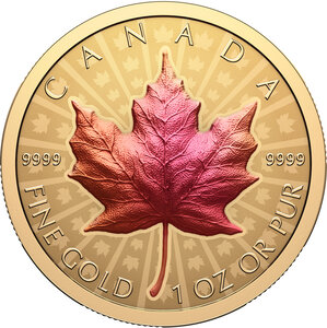 Monnaie MAPLE LEAF Ultra High Relief 1 Oz Or 200$ Canada 2026 (PRÉCOMMANDE)