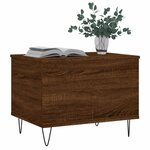 vidaXL Table basse Chêne marron 60x44 5x45 cm Bois d'ingénierie