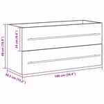 vidaXL Meuble lavabo Bois ancien 100x38 5x48 cm Bois aggloméré