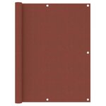 vidaXL Écran de balcon Terre cuite 120x400 cm Tissu Oxford