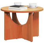 vidaXL Table basse Brun cire 50 x 50 x 35 cm Bois massif en pin