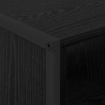 vidaXL Table basse Chêne noir 80 x 50 x 40 cm Bois d'ingénierie