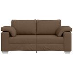 vidaXL Canapé avec coussin Marron 180 x 77 x 82 cm tissu