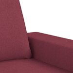 vidaXL Ensemble de canapés 2 Pièces rouge bordeaux tissu