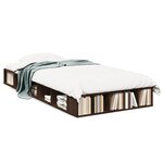 vidaXL Cadre de lit sans matelas chêne marron 90x190 cm