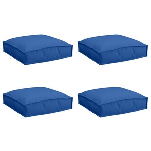vidaXL Coussins de palette pour siège 4 Pièces bleu royal 40x40x8 cm tissu Oxford