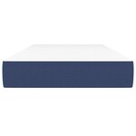 vidaXL Matelas à ressorts ensachés pour enfants bleu 80x160 cm tissu