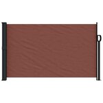 vidaXL Auvent latéral rétractable marron 120x500 cm