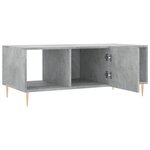 vidaXL Table basse gris béton 102x50x40 cm bois d'ingénierie