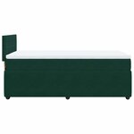 vidaXL Sommier à lattes de lit et matelas Vert foncé 80x200 cm Velours