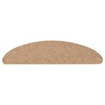 vidaXL Tapis d'escalier auto-adhésifs 30 Pièces beige 56x17x3 cm