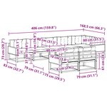 vidaXL Ensemble de canapés d'extérieur 8 pc Naturel et Beige