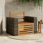 vidaXL Sofa de milieu extérieur Naturel