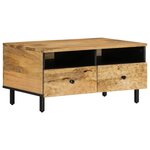 vidaXL Table basse 80x54x40 cm bois de manguier massif