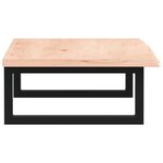 vidaXL Étagère de vasque murale acier et bois de chêne massif