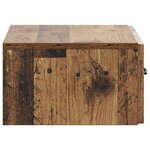 vidaXL Cabinet de chevet mural 2 pc Bois ancien 49 x 34 5 x 20 cm