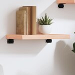 vidaXL Étagère murale 40x30x(2-4) cm bois de chêne massif non traité