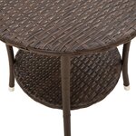 vidaXL Chaises de jardin inclinables lot de 2 et table résine tressée