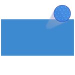 vidaXL Couverture de piscine Bleu 400 x 200 cm PE
