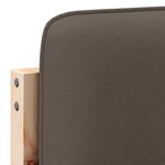 vidaXL Tête de lit capitonnée Marron et Taupe 140 cm Pin massif