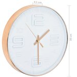 vidaXL Horloge murale avec aspect de cuivre 30 5 cm