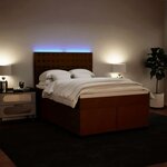 vidaXL Sommier à lattes de lit avec matelas Rose 160x200 cm Velours