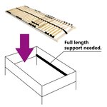 vidaXL Sommier à lattes Marron 100 x 190 cm Bois de hêtre massif