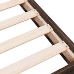 vidaXL Cadre de lit sans matelas chêne marron 75x190cm bois ingénierie
