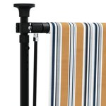vidaXL Store roulant d'extérieur jaune et blanc 100x270 cm tissu acier