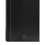 vidaXL Armoire de salle de bain à miroir LED noir brillant 50x13x70 cm