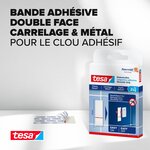 Pack 9 Languettes Recharges Powerstrips Adhésive 2 Kg pour carrelage et métal x 15 TESA