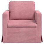 vidaXL Canapé Rose 78 x 78 x 80 cm Velours