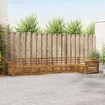 vidaXL Ensemble de canapés d'extérieur 6 pc Naturel