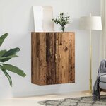 vidaXL Meuble mural Bois ancien 69 5 x 34 x 90 cm Bois d'ingénierie
