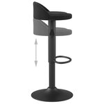 vidaXL Tabouret de bar Noir Velours
