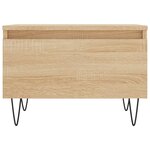 vidaXL Table basse chêne sonoma 50x46x35 cm bois d'ingénierie
