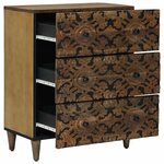 vidaXL Buffet de Rangement Marron 60 x 33 5 x 75 cm
