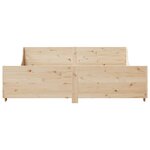 vidaXL Cadre de lit sans matelas 200x200 cm bois massif de pin