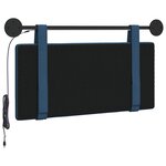 vidaXL Tête de lit suspendue Bleu Tissu