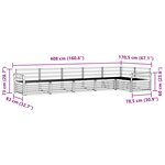 vidaXL Ensemble de canapés d'extérieur 6 pc Naturel