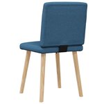 vidaXL Chaises à manger lot de 2 bleu tissu