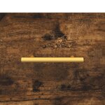 vidaXL Meuble TV chêne fumé 102x36x50 cm bois d'ingénierie