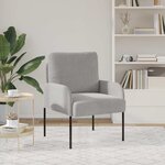 vidaXL Canapés avec coussin 55cm Gris clair Contreplaqué