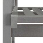 vidaXL Chaise à bascule gris bois d'acacia massif